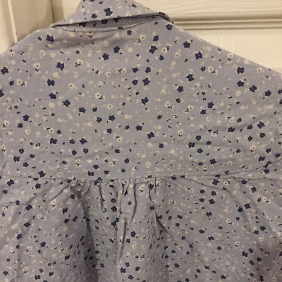 H&M blue floral patterned blouse USA size 2 - Picture 8 of 8